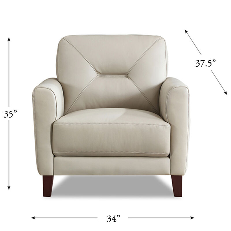 Mavis Top Grain Leather Chair