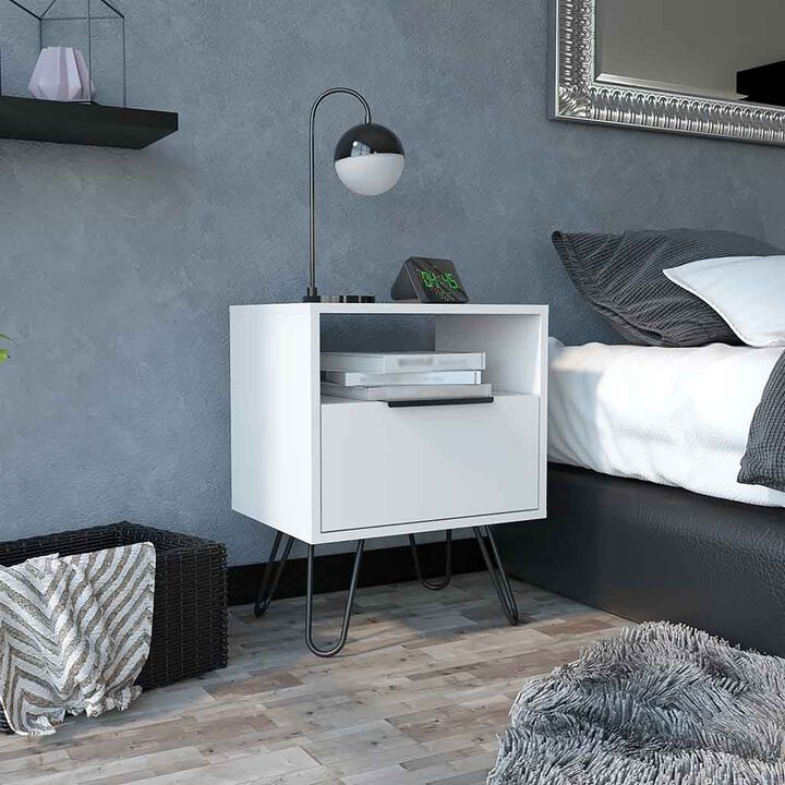 Nightstand Skyoner, Bedroom, White
