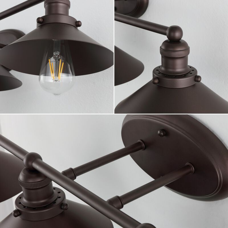 July Industrial Farmhouse Metal Vanity Light