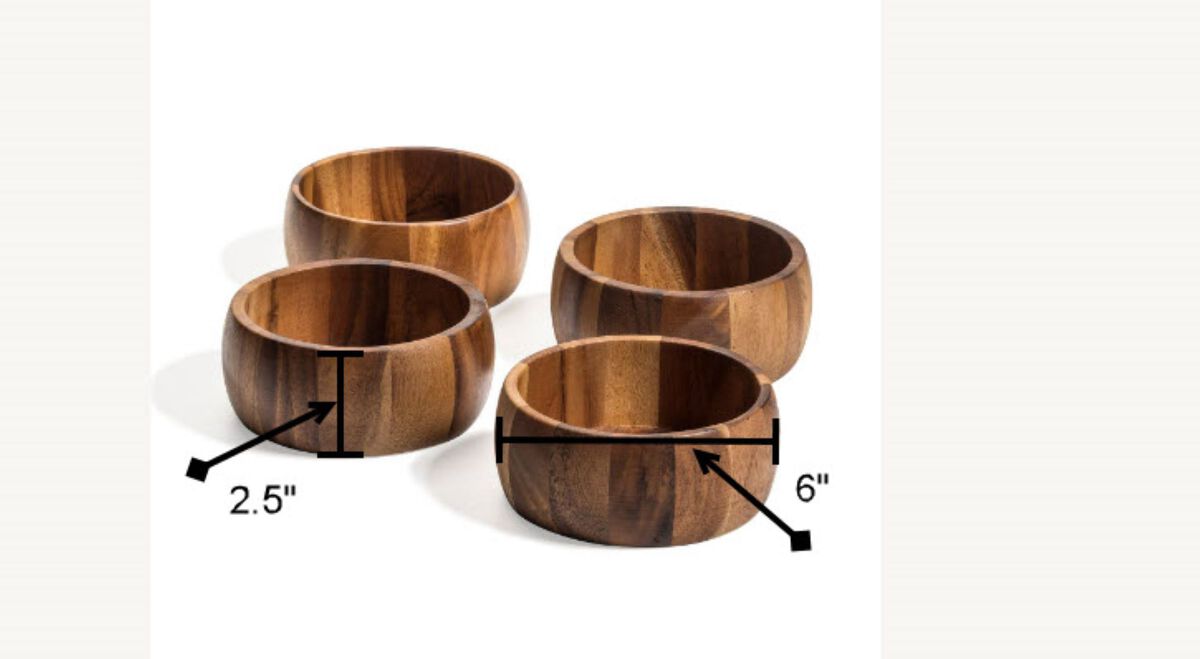 Individual Salad Bowl x 4