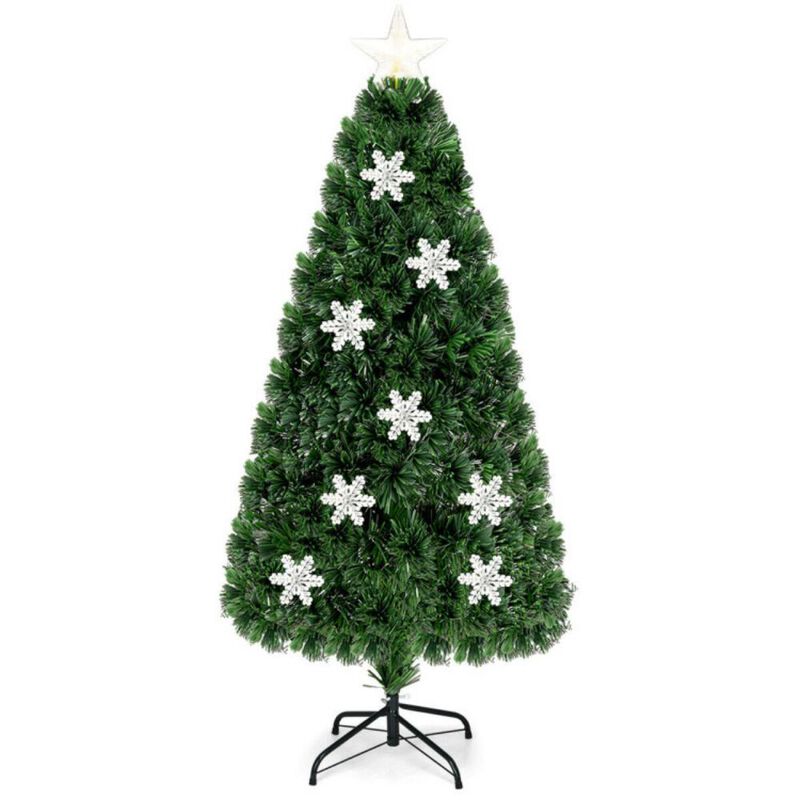LED Optic Artificial Christmas Tree with Snowflakes