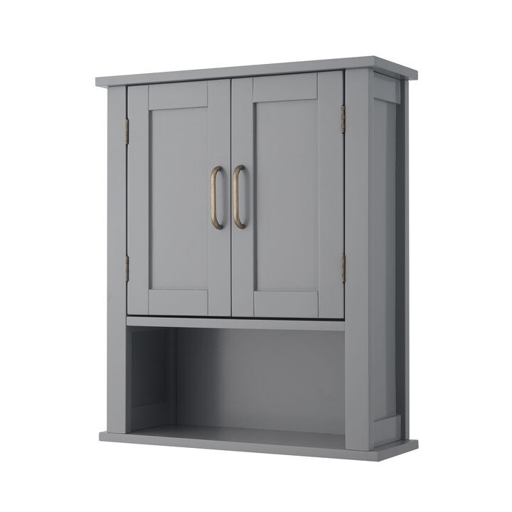 Teamson Home Mercer Mid Century Modern Removable Wooden Wall Cabinet