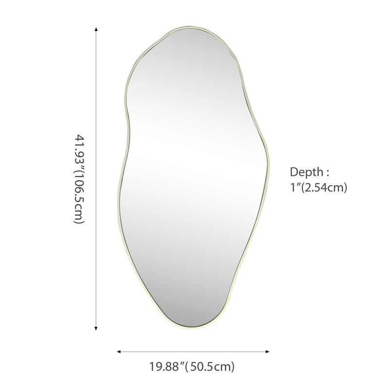 Everly Large Irregular Framed Decorative Wall Mirror