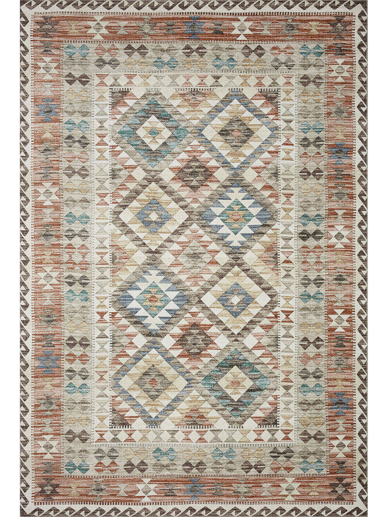 Zion ZIO04 Ivory/Multi 7'6" x 9'6" Rug