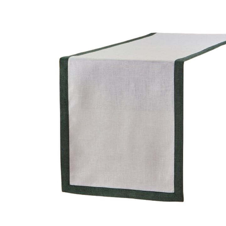 Solino Home 100% Pure Linen Table Runner 14 x 90 Inch | Classic