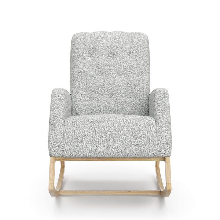 Storkcraft Northern Lights Nursery Rocker - Natural/Salt and Pepper Boucle