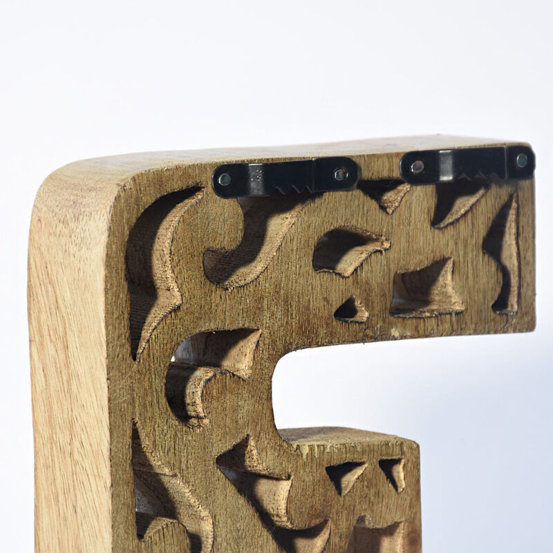 Vintage Natural Gold Handmade Eco-Friendly "3" Numeric Number For Wall Mount & Table Top Décor
