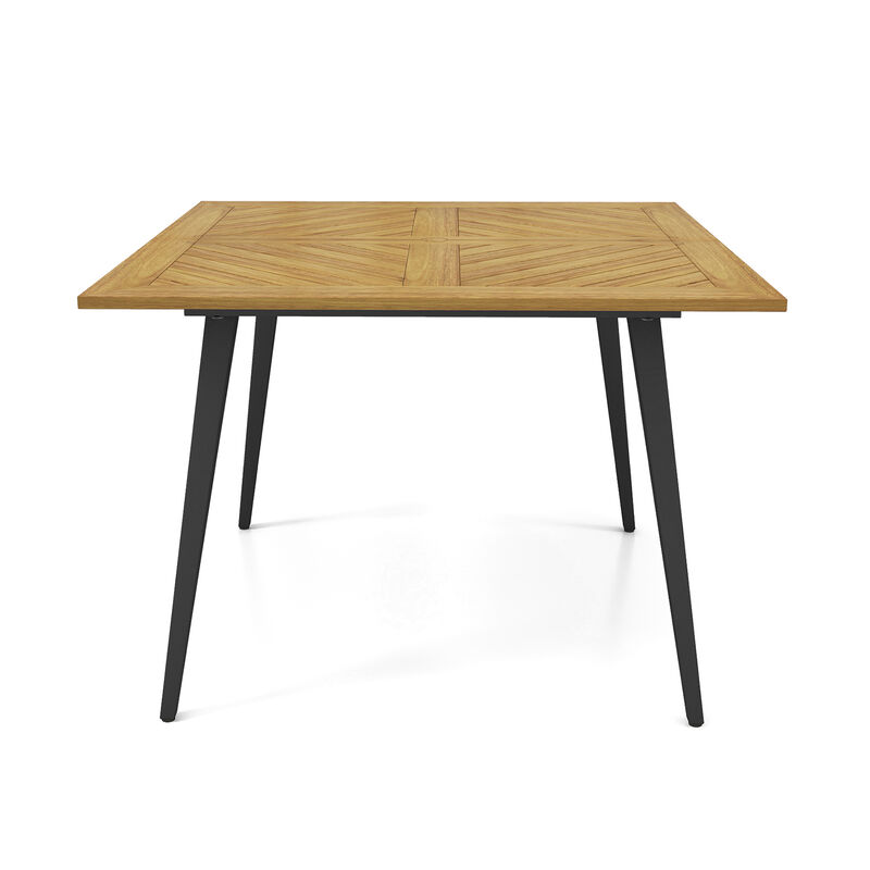 4-Person Acacia Wood Outdoor Dining Table
