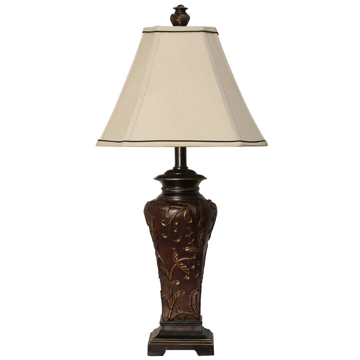 Crimson Floral Zoey Table Lamp (Set of 2)