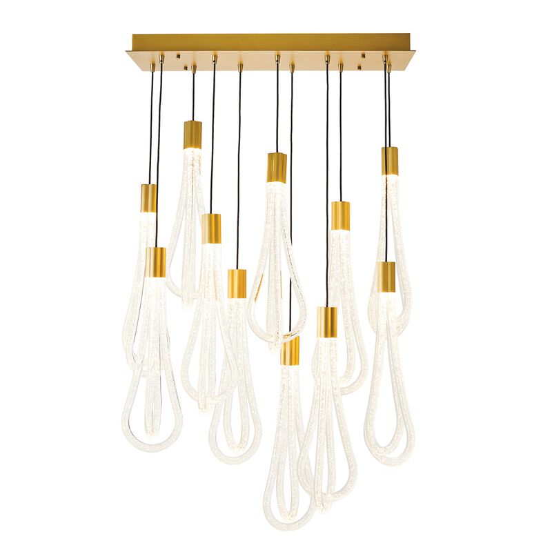 Layered Raindrop Chandelier