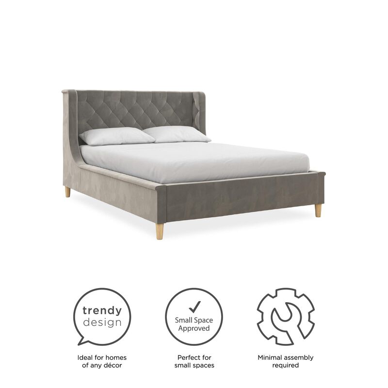 Little Seeds Monarch Hill Ambrosia Teal Full Size Upholstered Bed