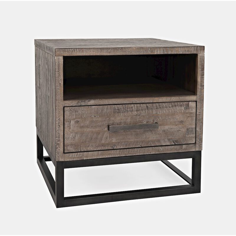 Jofran East Hampton Distressed Solid Wood End Table