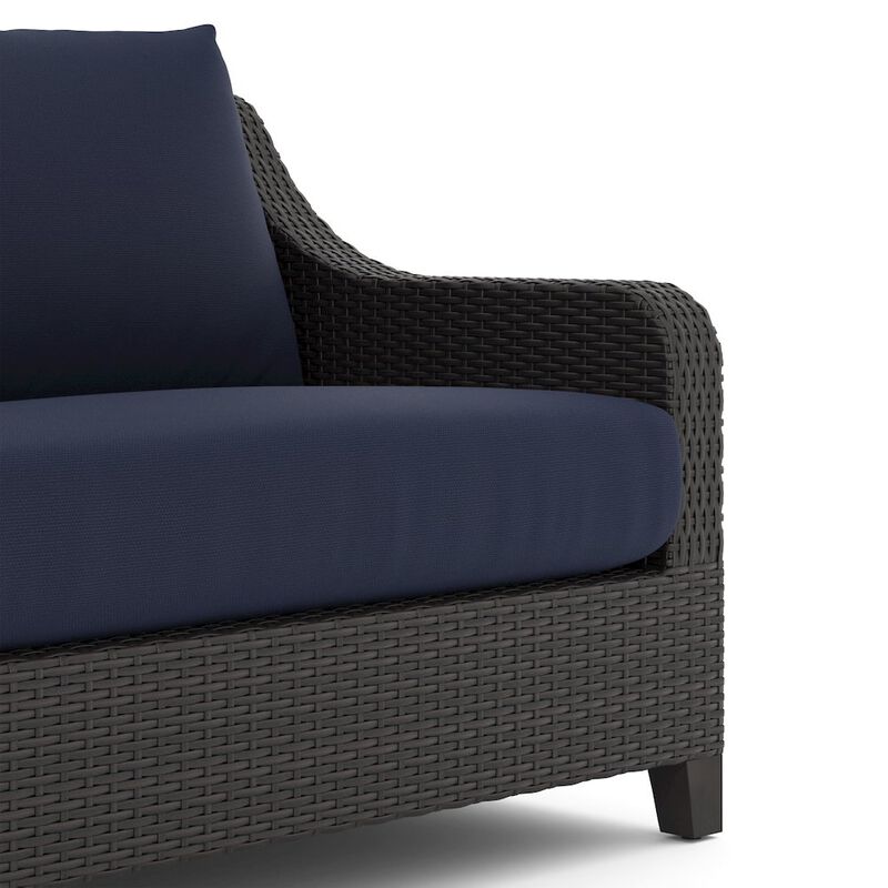 New Classic Furniture Skye 4 Pc Set-Sofa, 2 Chairs, Coffee Table-Blue