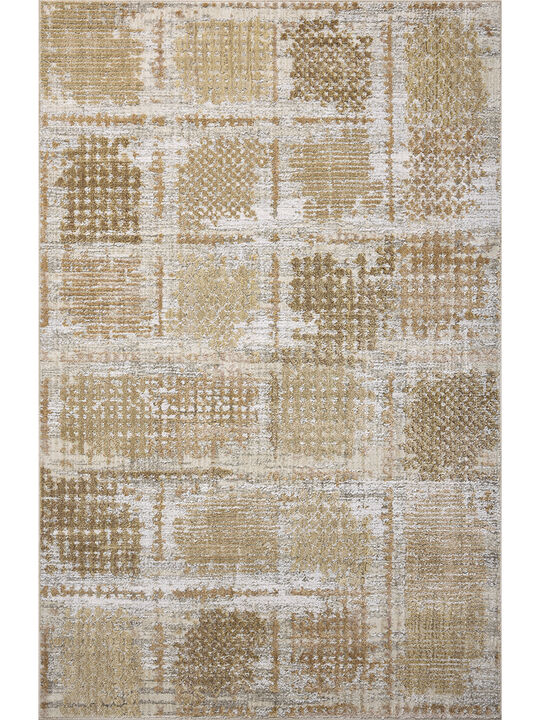 Wyatt WYA-05 Adobe / Dove 18" x 18" Sample Rug by