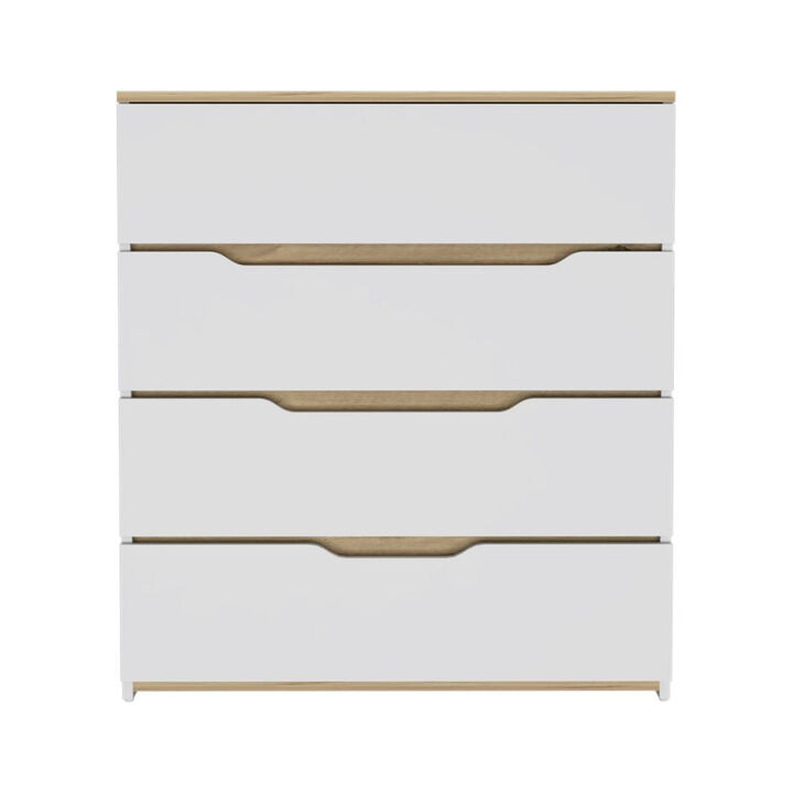 Dresser Oboe, Bedroom, White / Light Oak