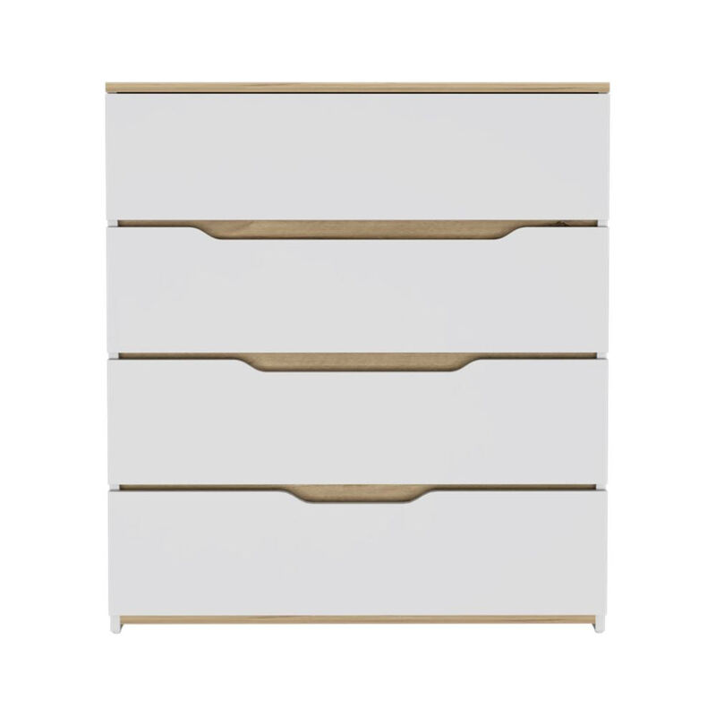 Dresser Oboe, Bedroom, White / Light Oak