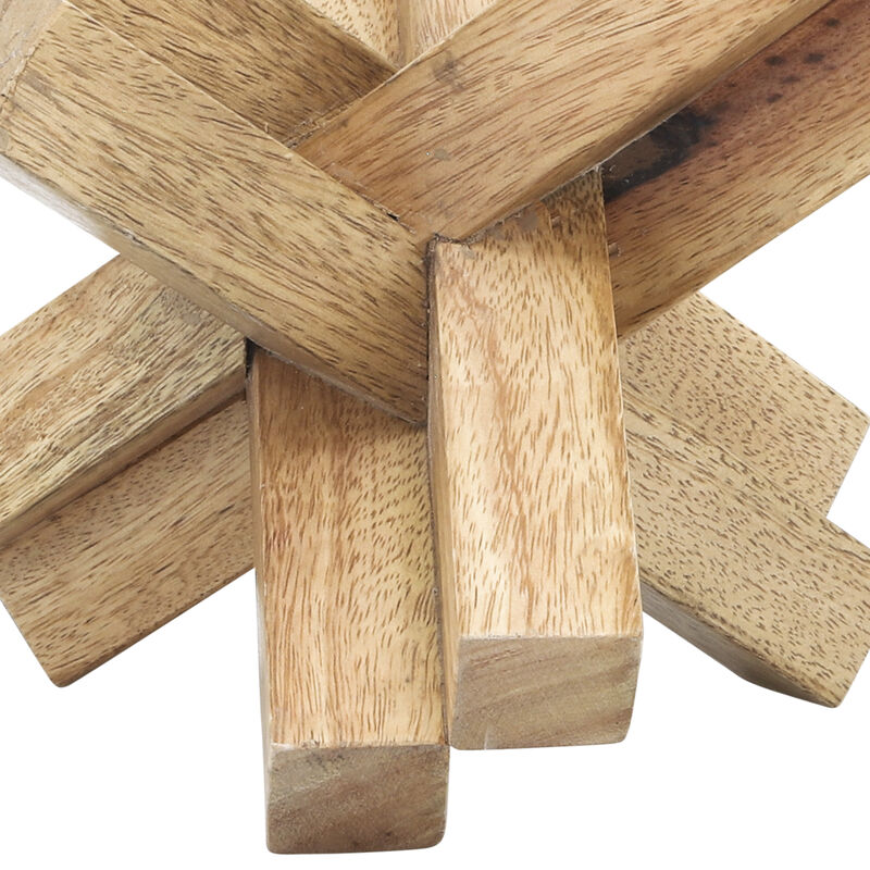 Light Brown 6"x6" Wood Jack