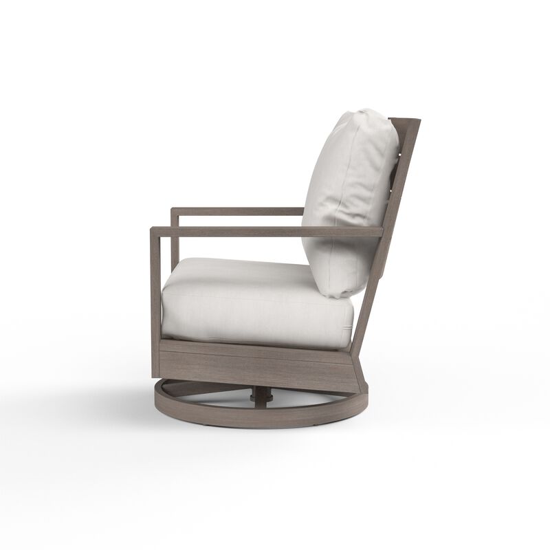 Laguna Swivel Club Rocker in Canvas Flax, No Welt