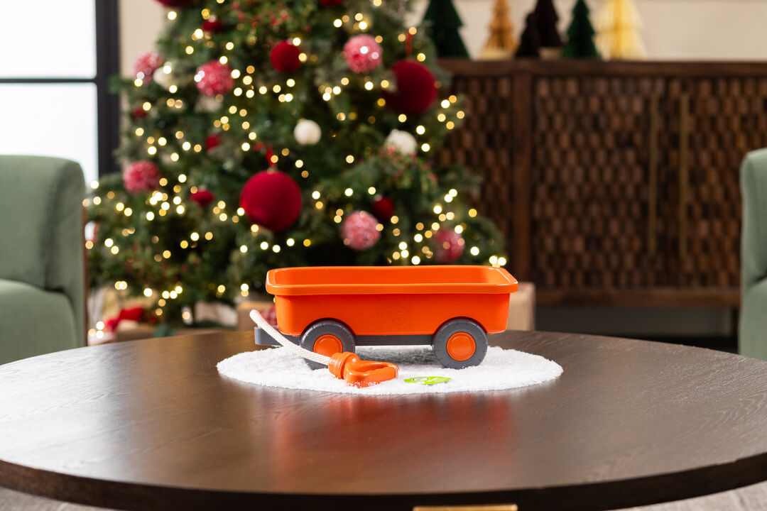 Orange Toy Wagon