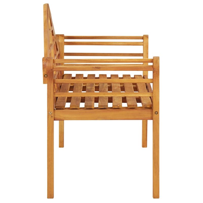 vidaXL Patio Bench 49.2" Solid Wood Acacia
