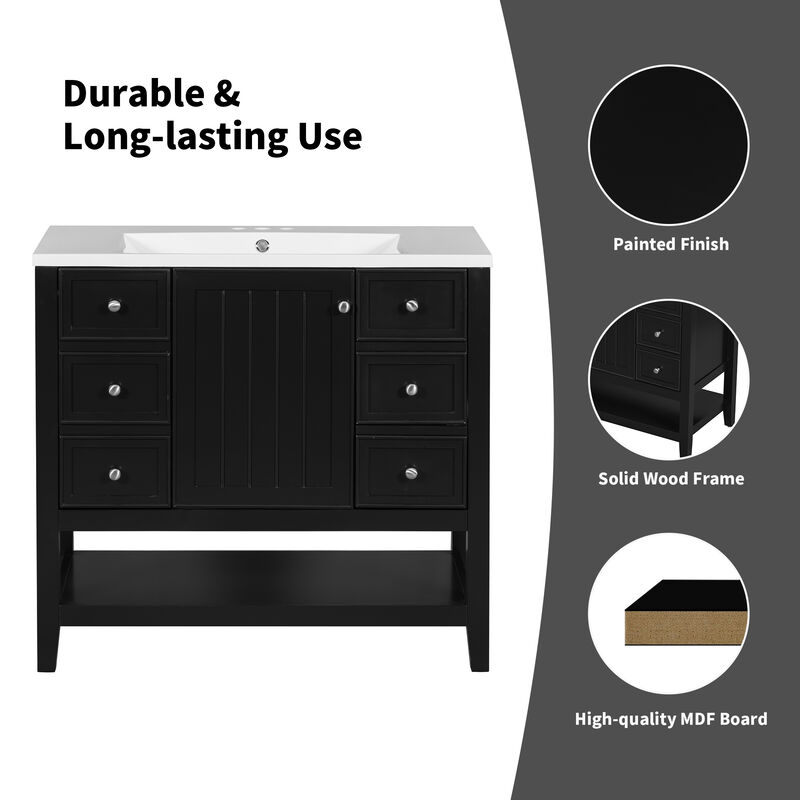 Merax 36" Bathroom Vanity Cabinet Base Only