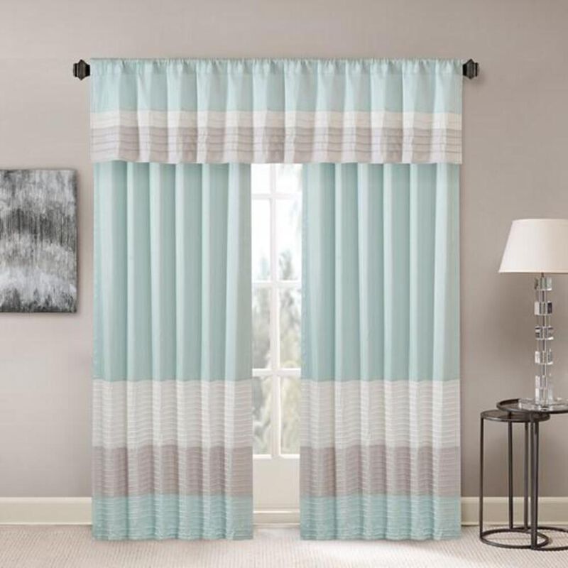 Belen Kox Polyoni Pintuck Valance with Lining, Belen Kox