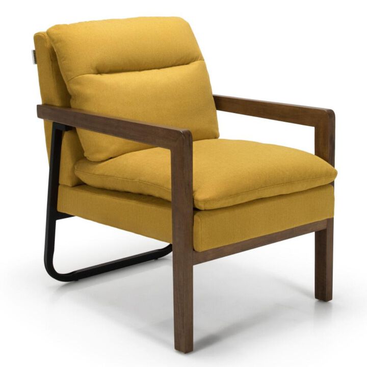 Hivvago Single Sofa Chair with Extra-Thick Padded Backrest and Seat Cushion