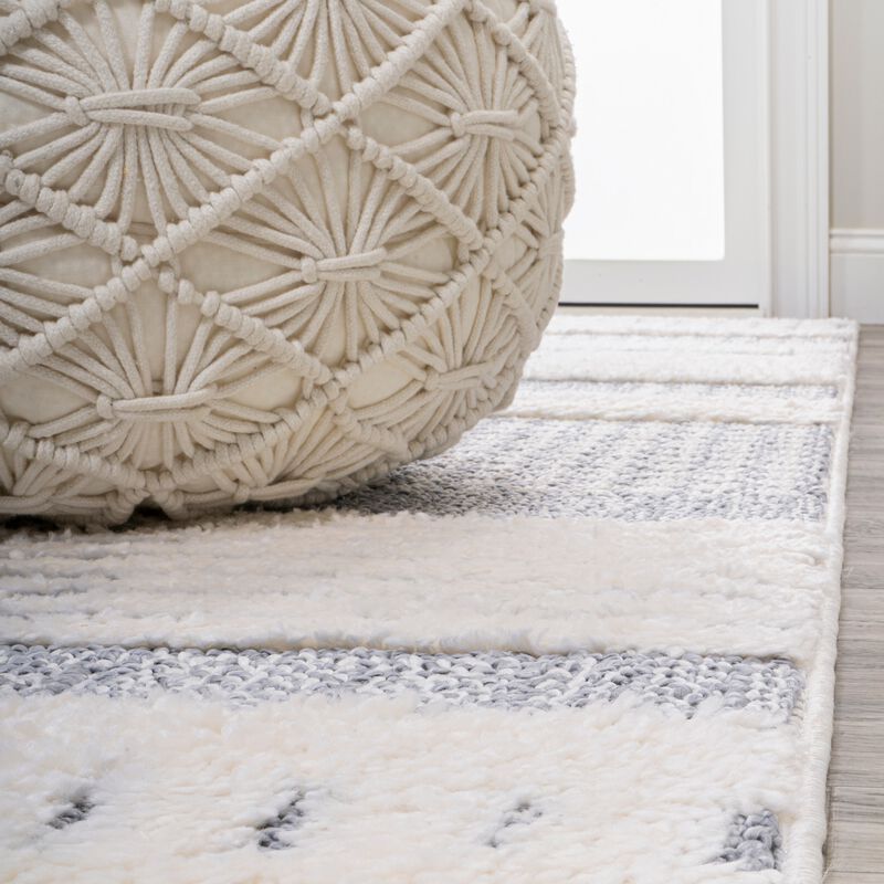 Kerstin Geometric High-Low Area Rug
