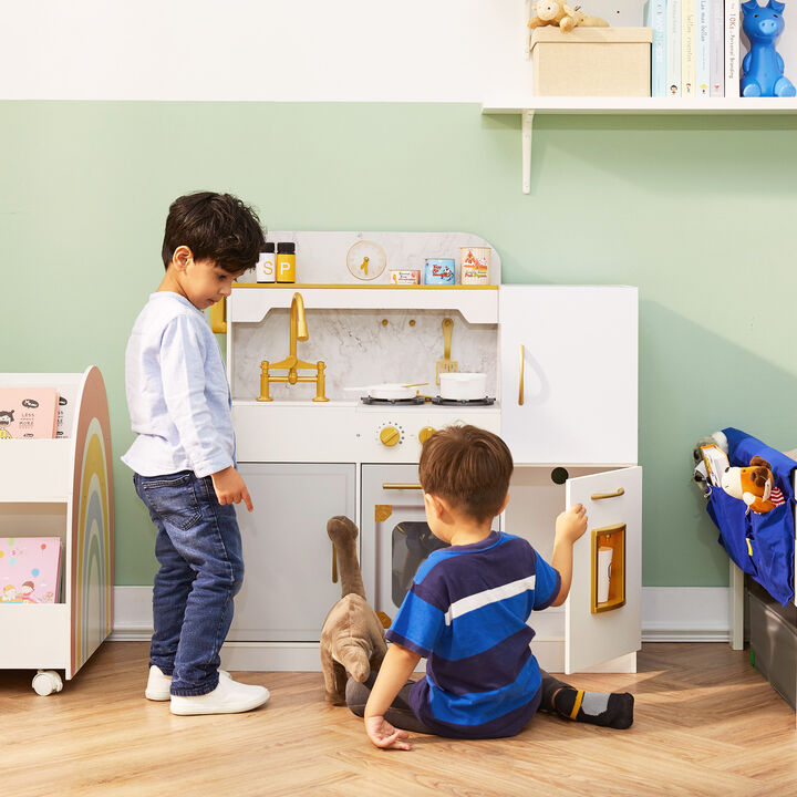 Teamson Kids - Versailles Bungalow Classic Play Kitchen - White