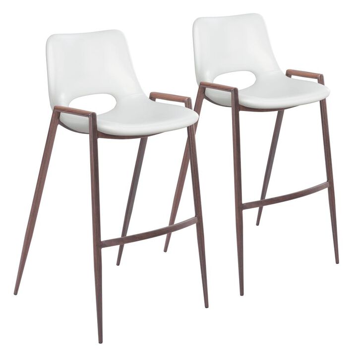 Belen Kox DesiWhite Bar Stool Set (Set of 2), Belen Kox