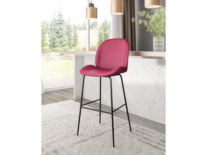 Miles Barstool Red