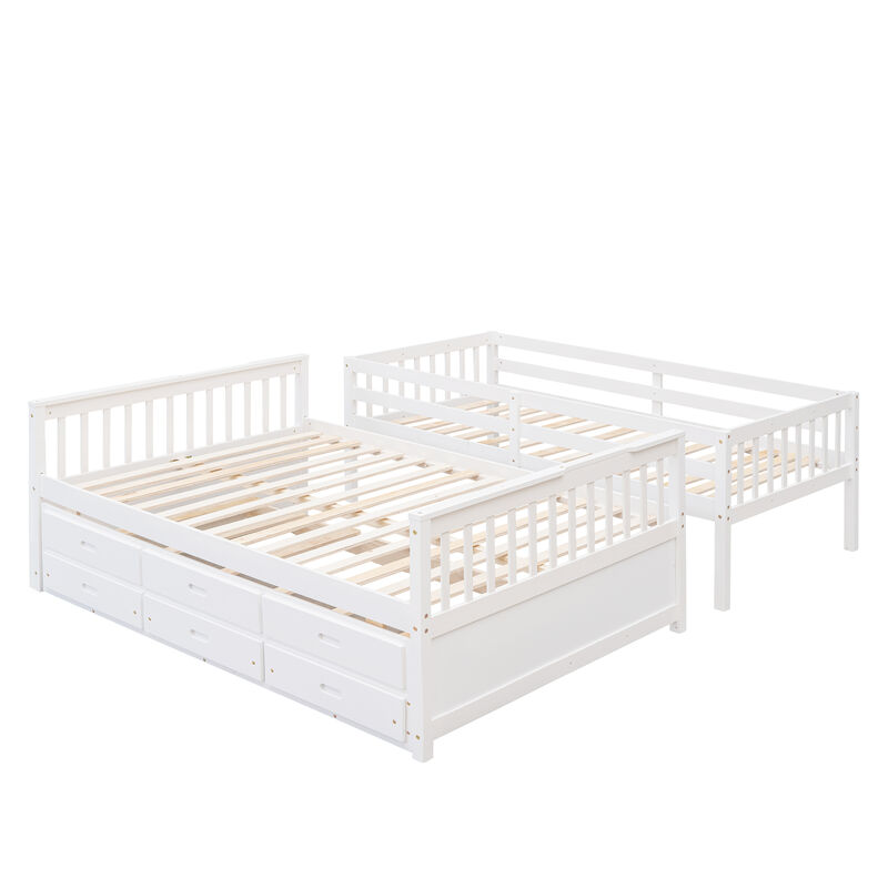 Merax Separable Bunk Bed with Storage Drawers