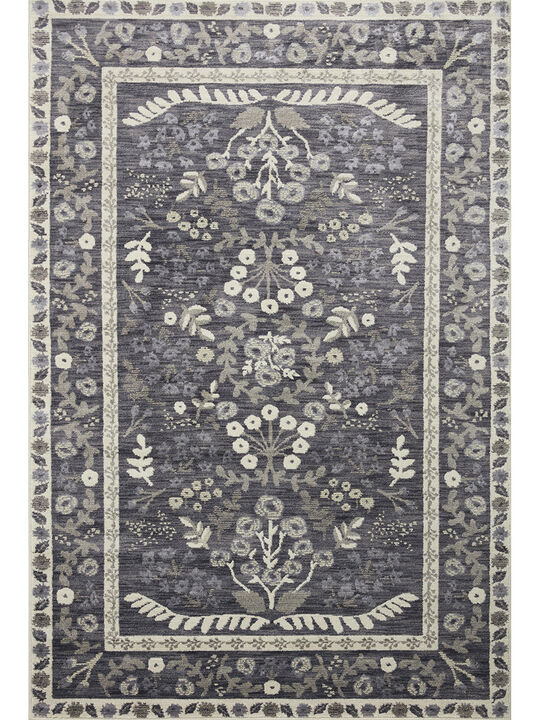 Fiore FIO01 Charcoal/White 6'3" x 9' Rug