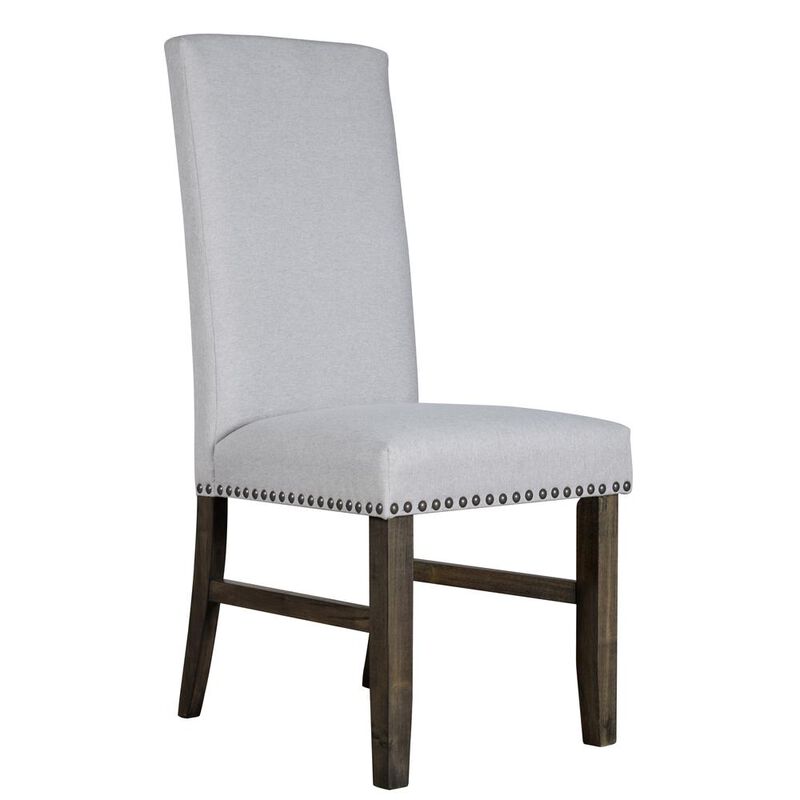 New Classic Furniture Julius Upholstered Dining Chair (2 Per Carton)-Walnut