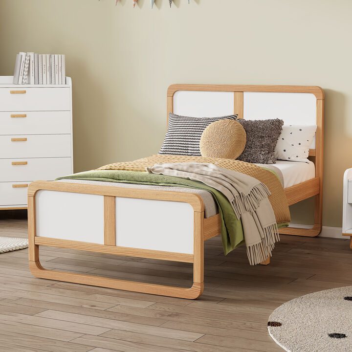Merax Solid Wood Platform Bed