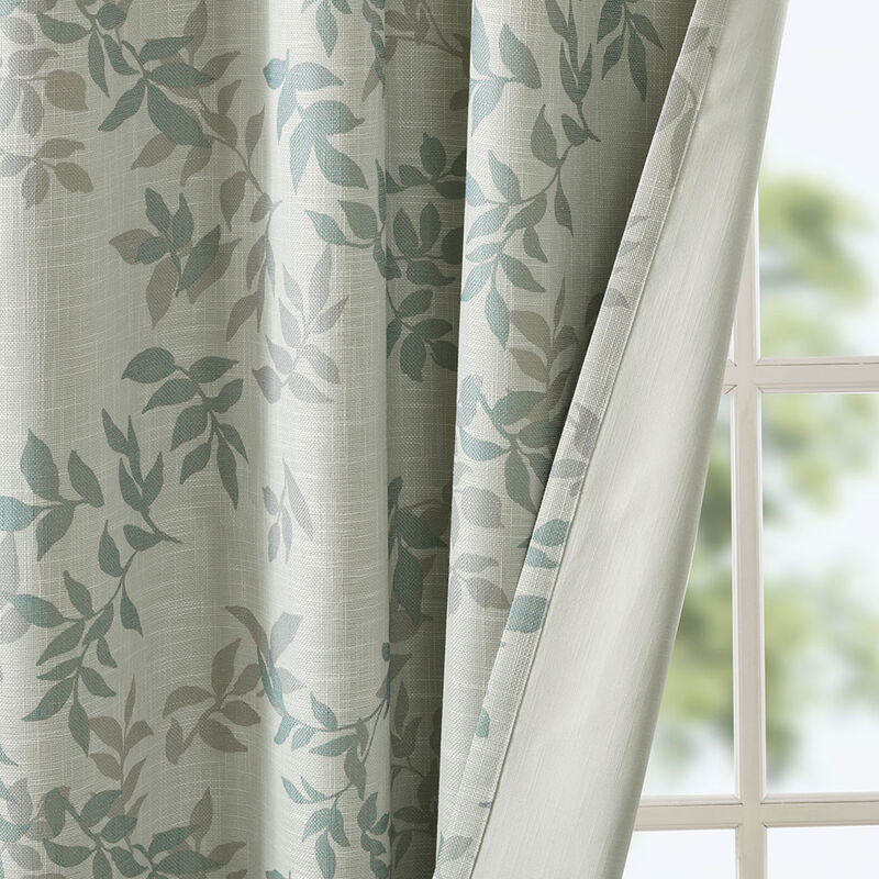 Gracie Mills Elowyn Botanical Blackout Curtain Panel - 50x84"