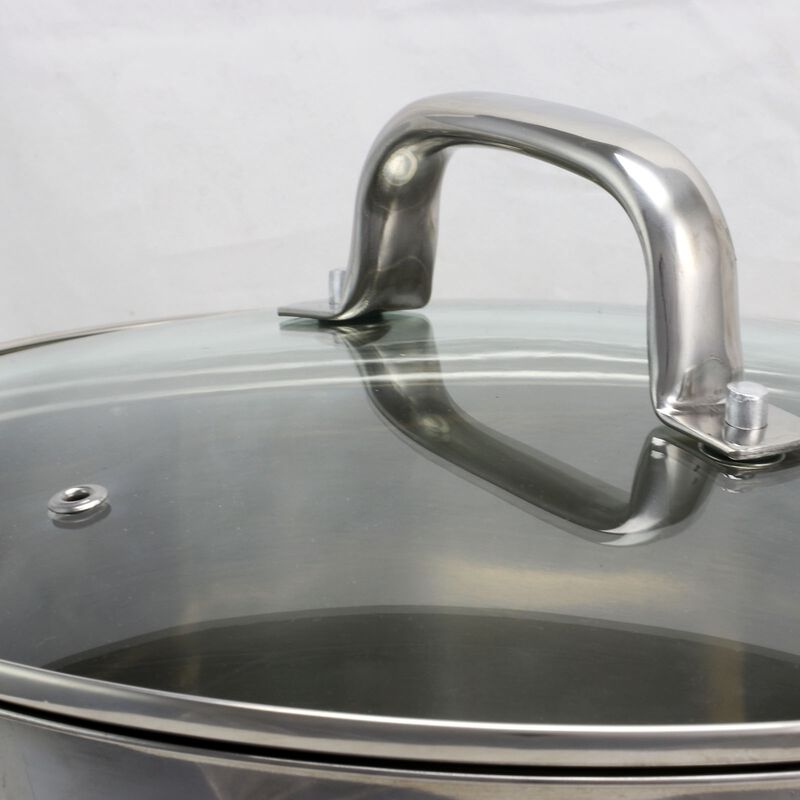 Oster Adenmore 12 Quart Stainless Steel Stock Pot With Tempered Glass Lid