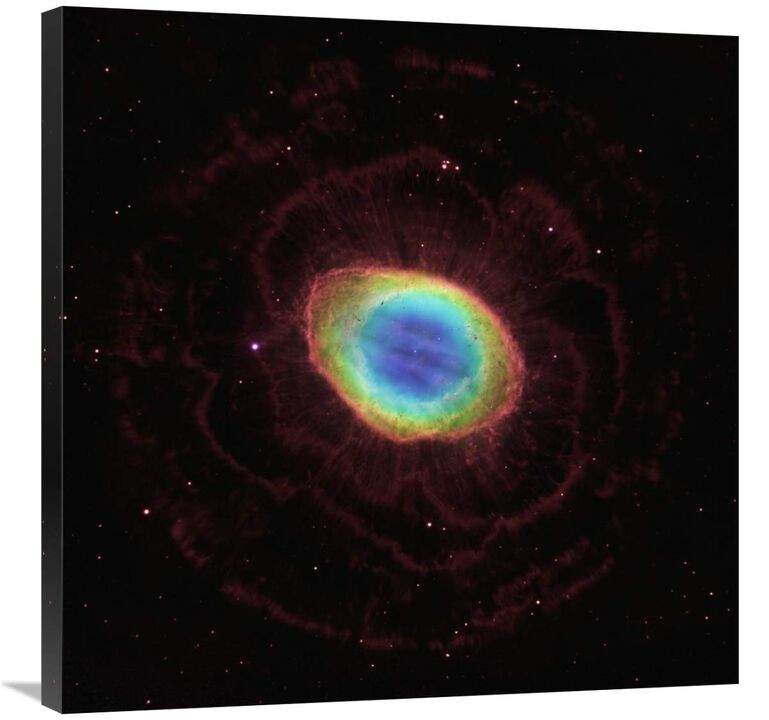 Hubble Reveals the Ring Nebulas True Shape-Canvas Art-30x30