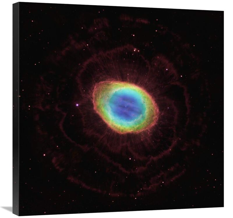 Hubble Reveals the Ring Nebulas True Shape-Canvas Art-30x30