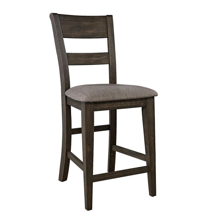 Starlight Canyon Home Brown Wooden Counter Height Chairs – Bar Stools with Back for Kitchens