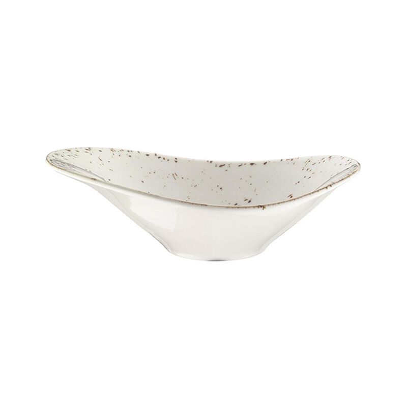 Grain 11" x 7.5" x h:3.5" 25 oz. Oval Decorated Porcelain Bowl