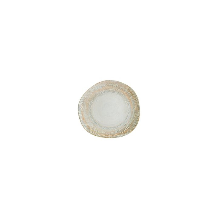 Patera 6" x 5.5" Organic Decorated Porcelain Plate (Set of 4)