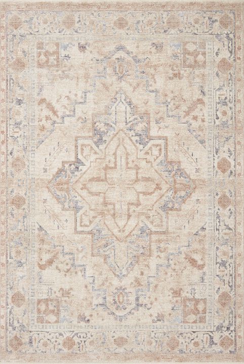 Carlisle CAR02 Beige/Slate 7'10" x 10' Rug