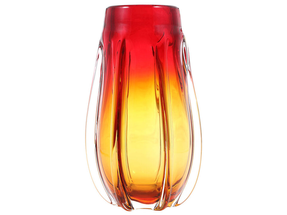 Hand Blown Laine Sommerso Art Glass Vase