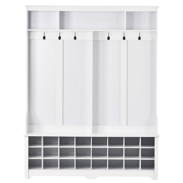 Merax Modern Style Hall Tree with Shoe Cubbies