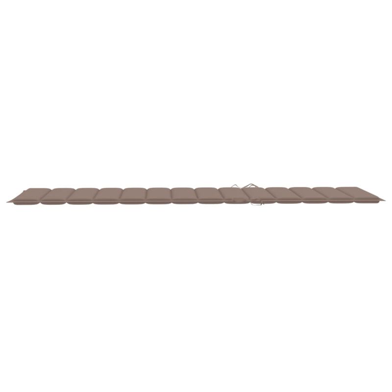 vidaXL Sun Lounger Cushion Taupe 78.7"x23.6"x1.6" Fabric