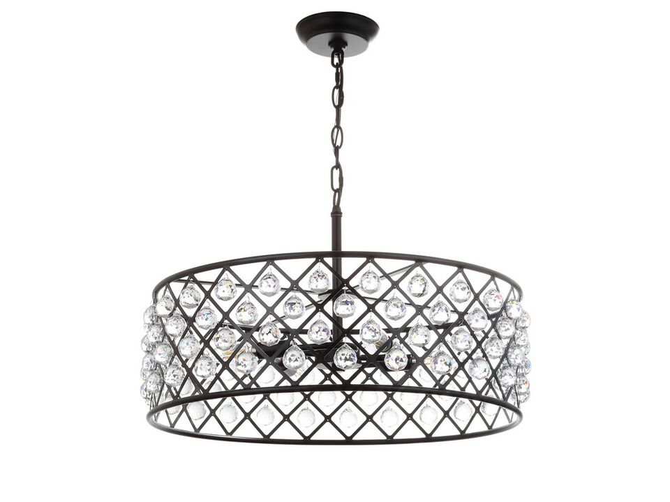 Gabrielle Crystal/Metal LED Pendant