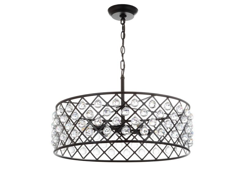 Gabrielle Crystal/Metal LED Pendant