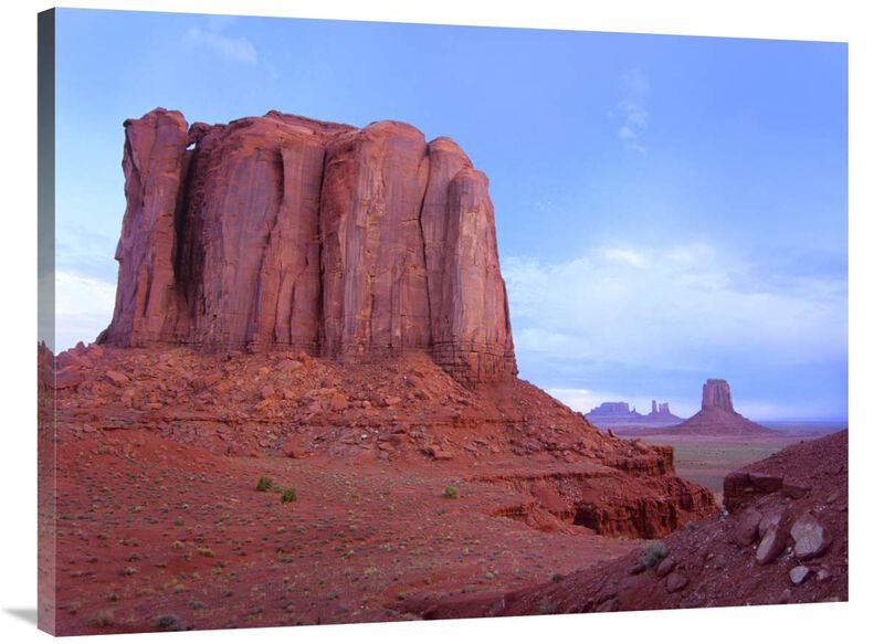 Elephant Butte from North Window viewpoint, Monument Valley, Arizona-Canvas Art-40x30