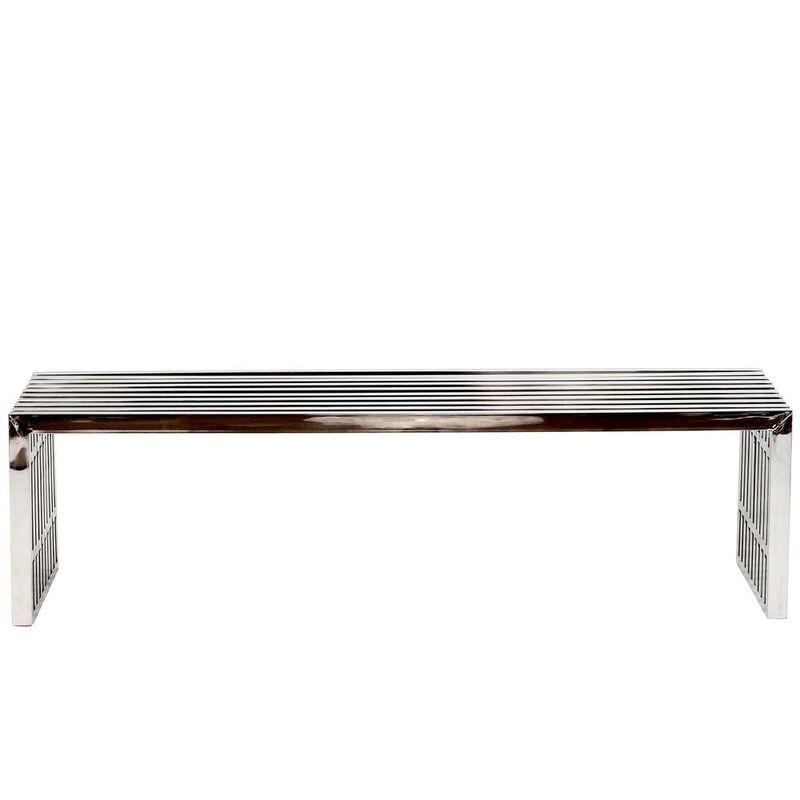 Modway Gridiron Benches Set of 2